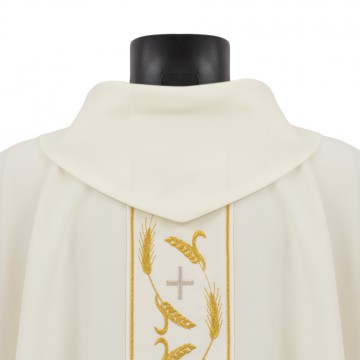 Ivory-colored Chasuble with...