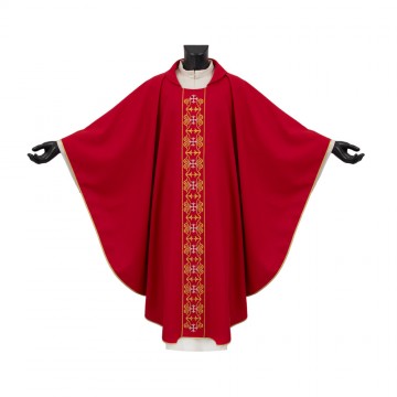 Red Chasuble in Polyester...
