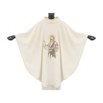 Ivory-colored Chasuble with...