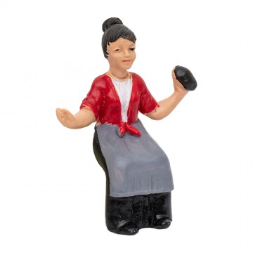 Sitting Woman with Bread...