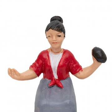 Sitting Woman with Bread...