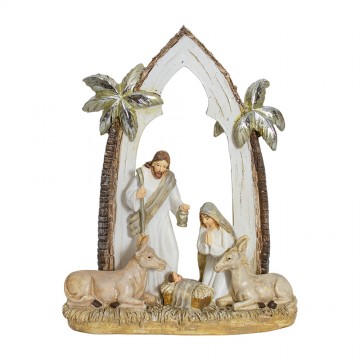 Nativity with Arch and Palm...