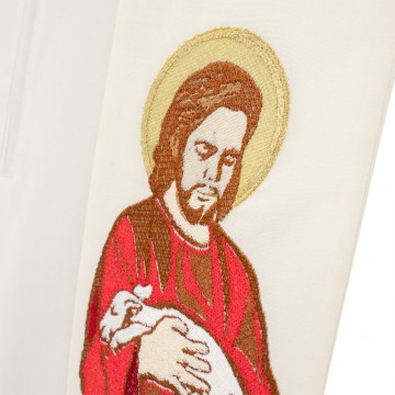 Ivory-colored Stole with...