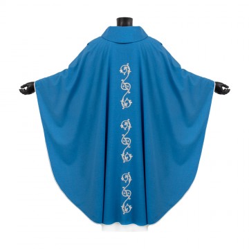 Light Blue Chasuble in Wool...