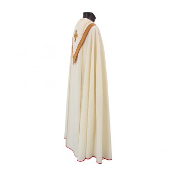 Striped Cope of Ivory Color...