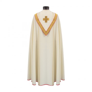 Striped Cope of Ivory Color...