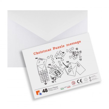 Puzzle-shaped Christmas Card
