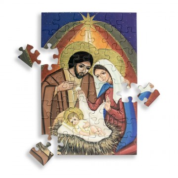 Puzzle Christmas Greeting Card