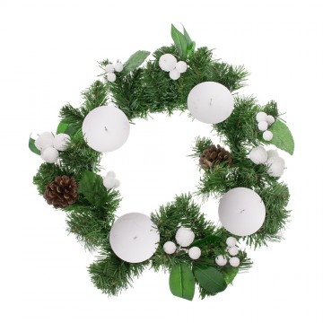 Advent Wreath with Snow
