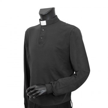 Dark Gray Clergy Polo in...