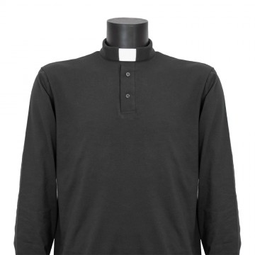 Dark Gray Clergy Polo in...