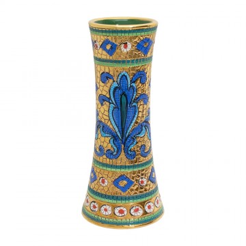 Mosaic Vase in Painted Ceramic