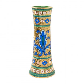 Flower Vase in Painted Ceramic