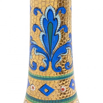 Flower Vase in Painted Ceramic