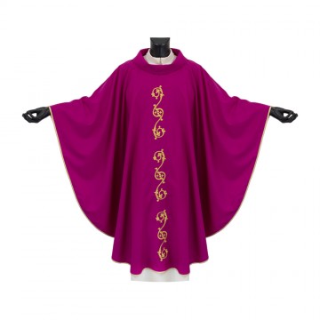 Burgundy Chasuble with Gold...