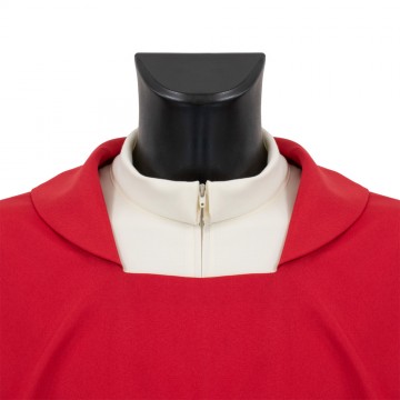 Red Embroidered Chasuble in...