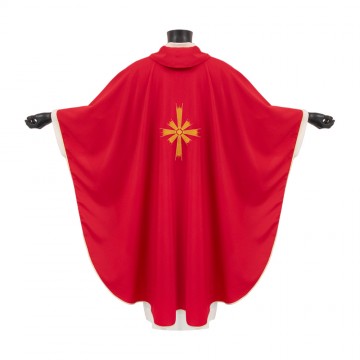Red Chasuble with Cross...