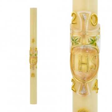Paschal Candle JHS and Cross