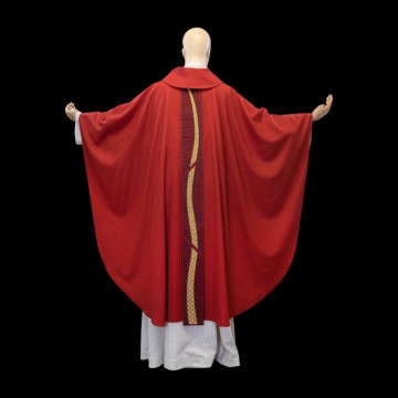 Red Chasuble with Velvet...