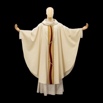 Ivory Chasuble with Velvet...