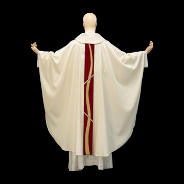 Ivory Chasuble with Velvet...