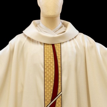 Ivory Chasuble with Velvet...