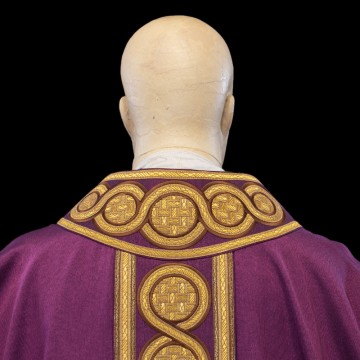 Casula viola in m/cotone...