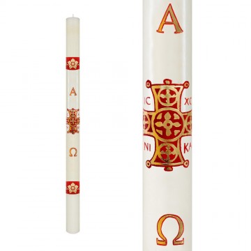 Paschal Candle with Greek...