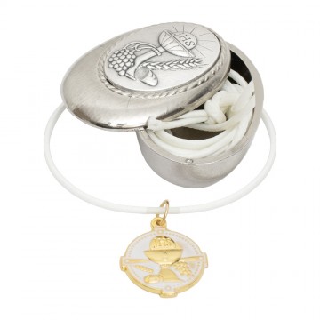 First Communion Box with Medal