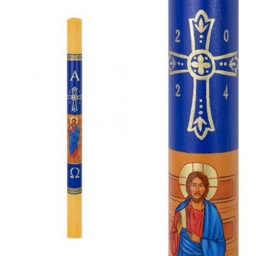 Painted Paschal Candle in...
