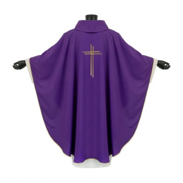 Purple Chasuble with Bread...