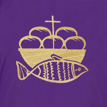 Purple Chasuble with Bread...