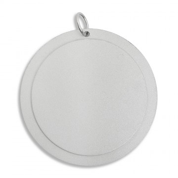 Medallion Holy Family in Metal