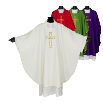 Chasuble with Cross Embroidery