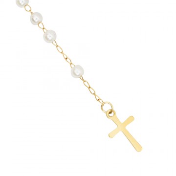 Rosary Necklace in Steel...