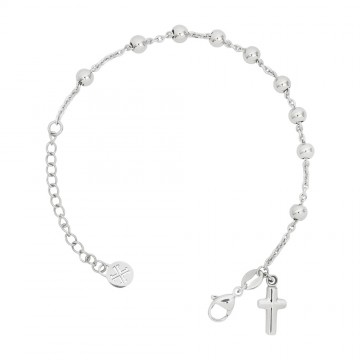 Rosary Bracelet in Silver...
