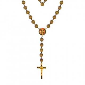 Saint Benedict Wooden Rosary