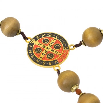 Saint Benedict Wooden Rosary