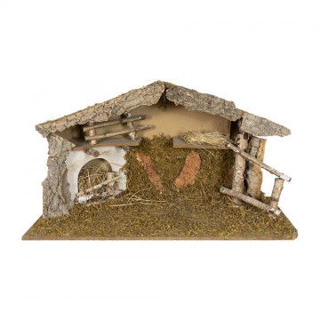 Wooden Nativity Scene Stable