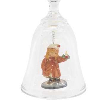 Wooden Angel Bell Ornament