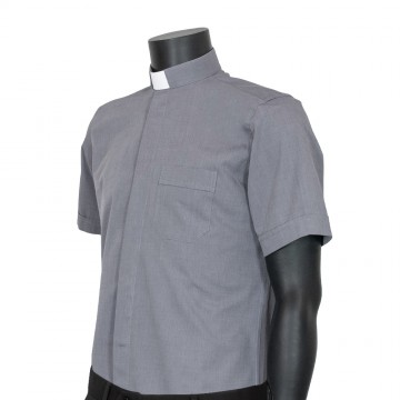 Medium Gray Clergy Shirt in...