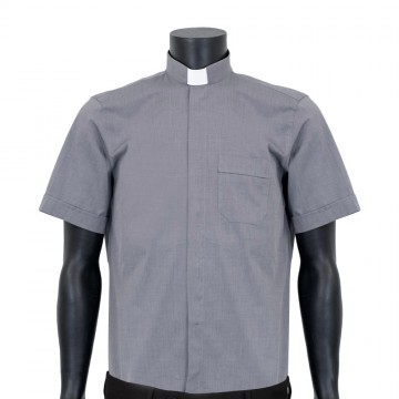 Medium Gray Clergy Shirt in...