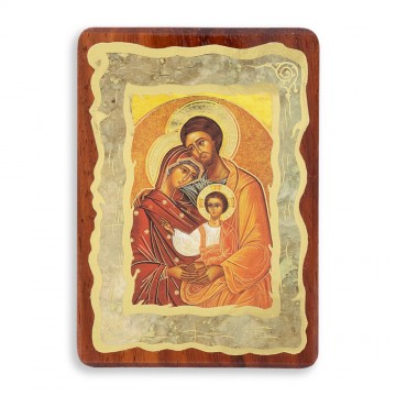 Holy Family Wooden Plaque