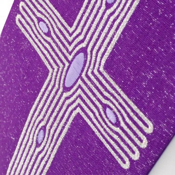 Purple Deacon Stole with...