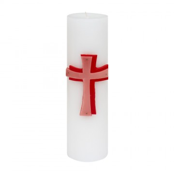 Altar Candle with Cross