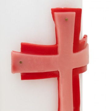 Altar Candle with Cross