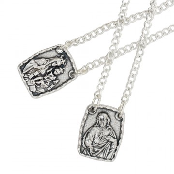 Scapular Necklace Jesus and...
