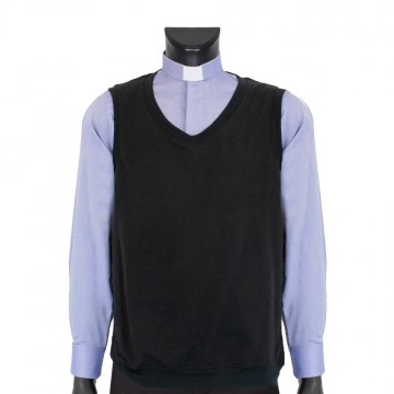 Black Cotton Vest for Priest