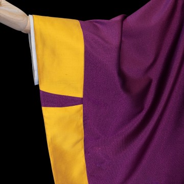 Casula viola in m/cotone e...