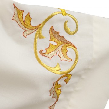 Ivory Sacerdotal Alb with...